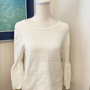 White House Black Market Ivory Sweater S